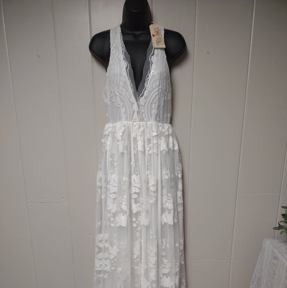White Dress - Southern Fried Chics - Size Small